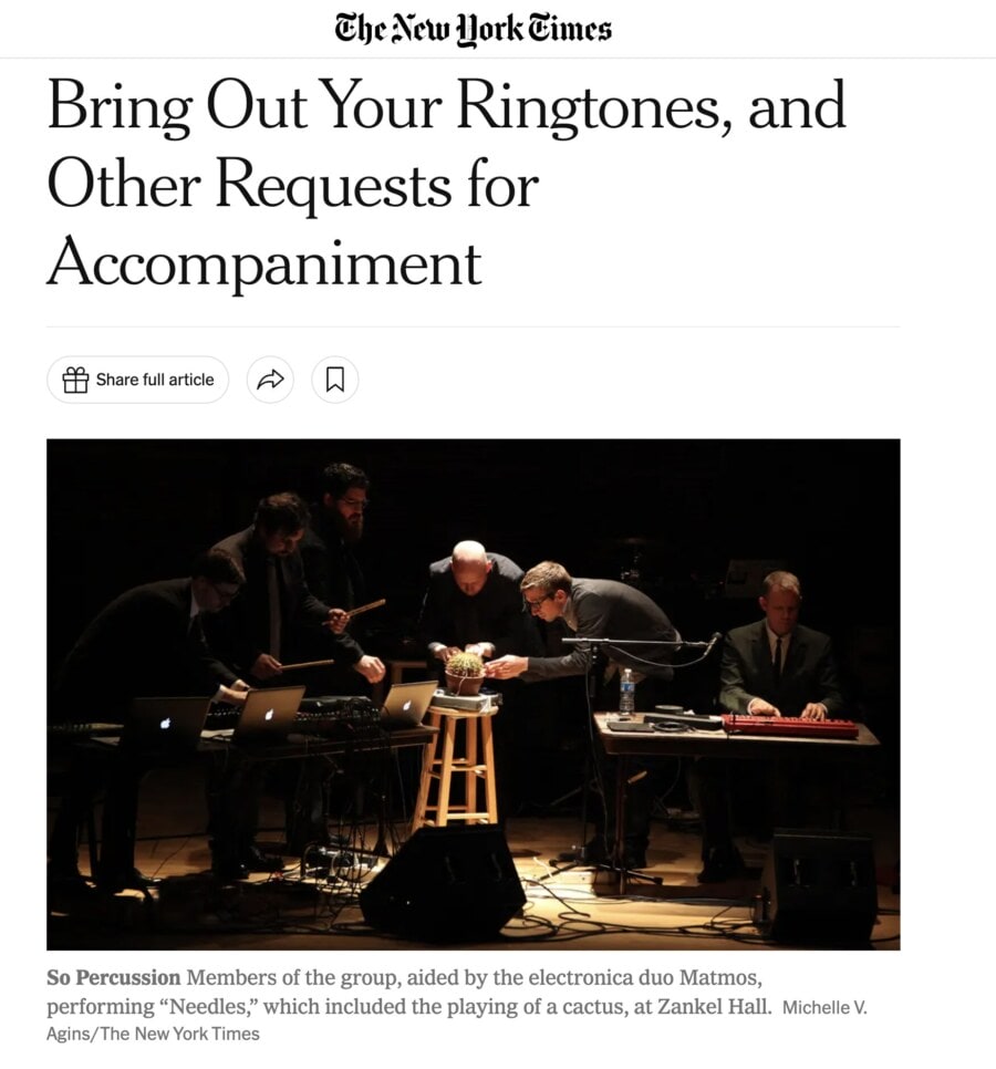 Carnegie Hall – A John Cage Celebration and Cell Phones